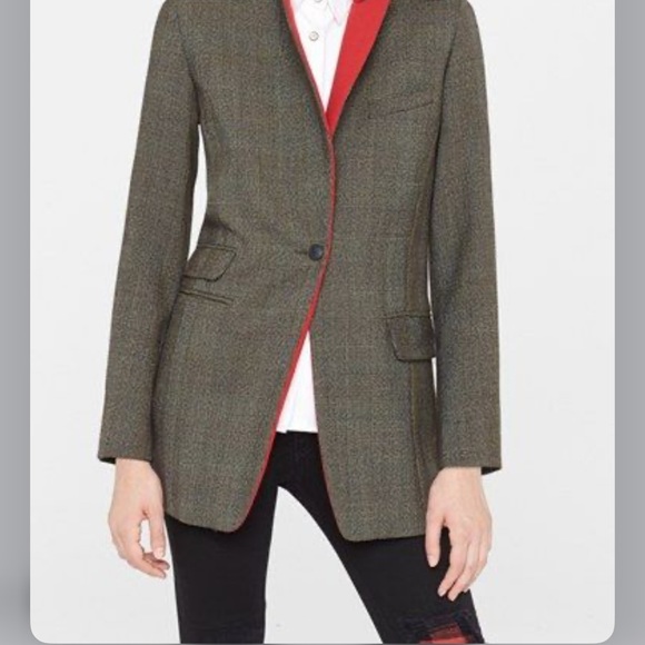 Rag & Bone Paloma Jacket With Red Lapel - Picture 14 of 16